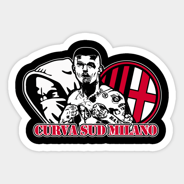 Curva sud milano Sticker by lounesartdessin